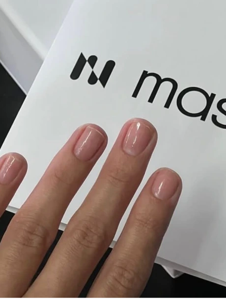 Японский маникюр Masura на натуральных ногтях